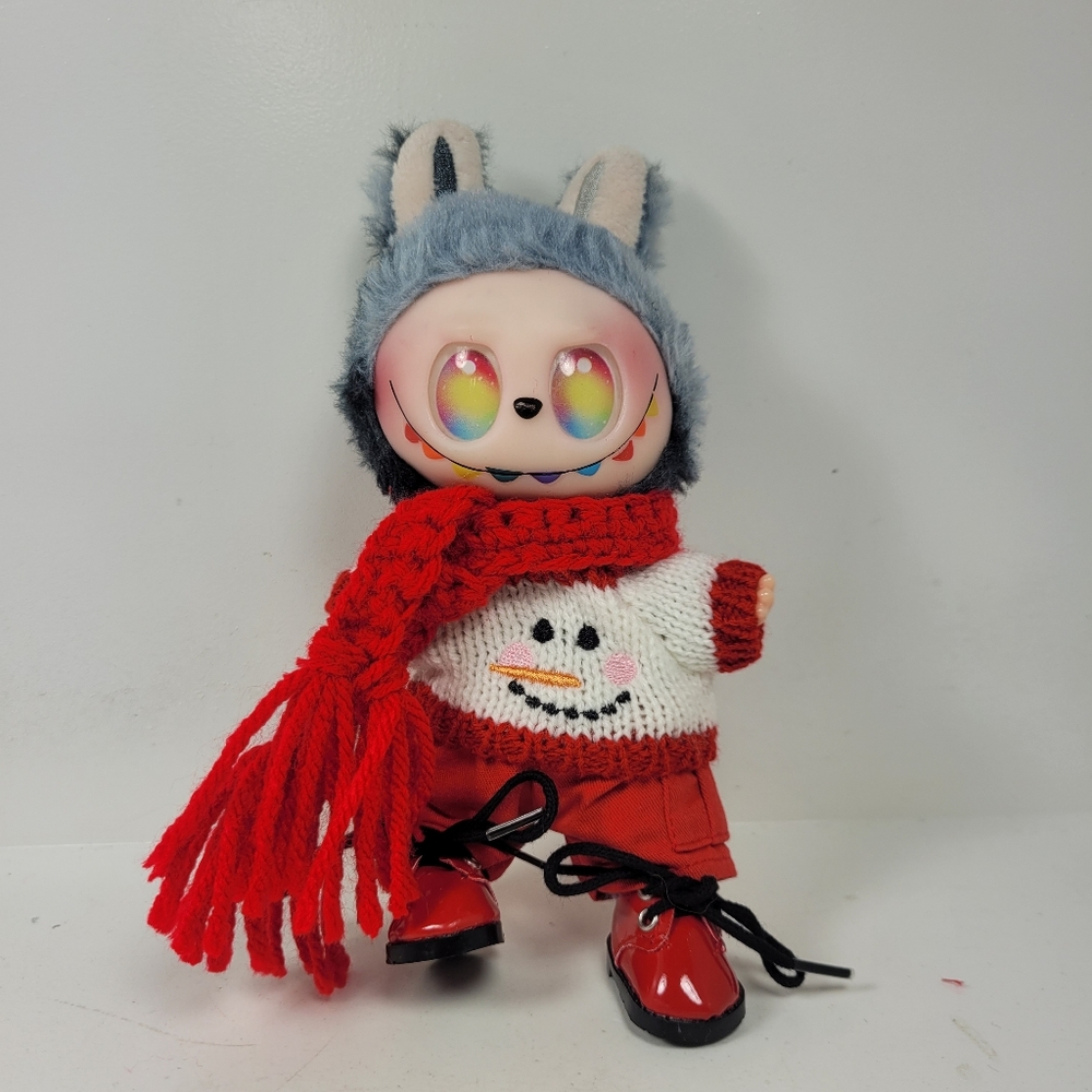 Adorable Snowman Sweater & Scarf Set